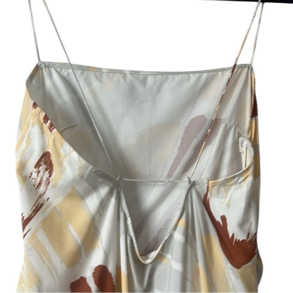 NWT Neiwai x Savislook Shell Print Tencel Shirred Slit Maxi Dress Size 6 $168 - Picture 11 of 12